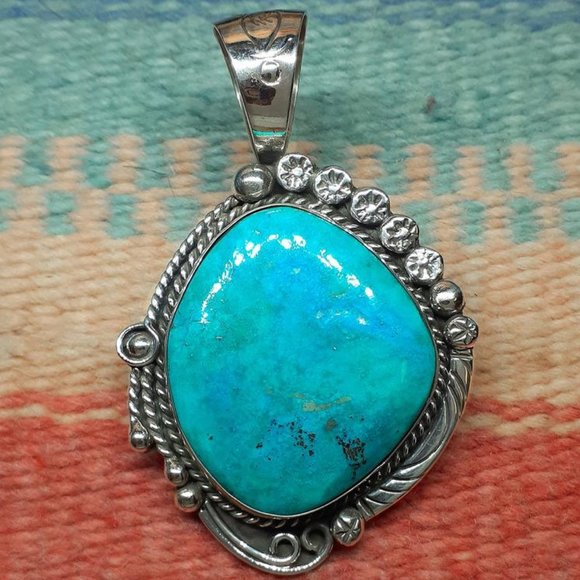 Sleeping Beauty Turquoise Pendant #3460 - Picture 1 of 1
